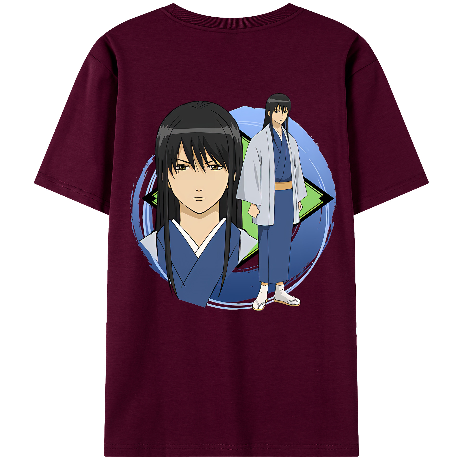 （画像用） ぎんたま 坂田銀時（さかたぎんとき） 神楽 志村新八（しむら しんぱち） GINTAMA Sakata Gintoki Kagura Shimura Shinpachi レディース半袖Tシャツ(バックプリント)